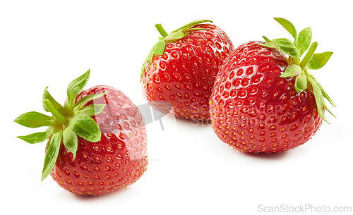Image of fresh red strawberries