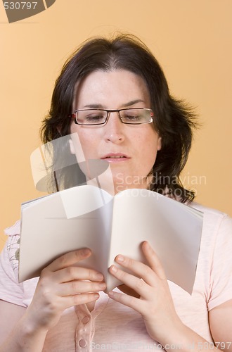 Image of young woman communication technology