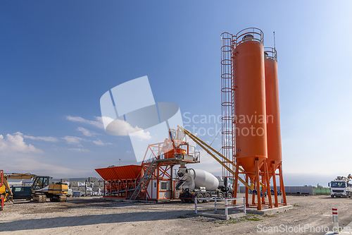 Image of Concrete mixing plant