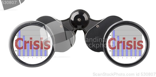 Image of economy concept binoculars