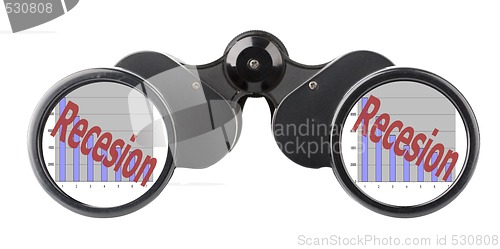 Image of economy concept binoculars