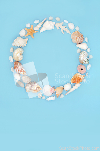 Image of Shell Wreath Summer Decoration
