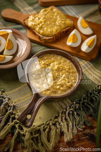 Image of Delicious homemade egg spread
