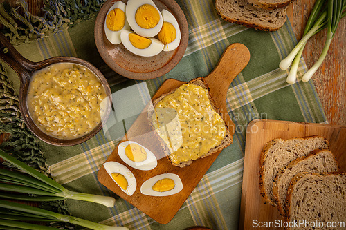Image of Delicious homemade egg spread