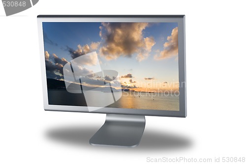 Image of lcd monitor flat screen