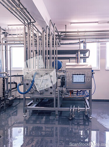 Image of Modern milk pasteurization plant