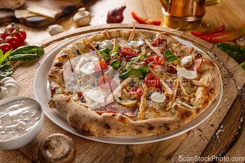 Image of Artisan pizza with bacon