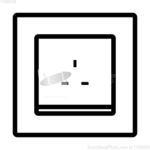 Image of Great Britain Electrical Socket Icon