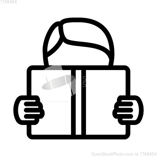 Image of Icon Of Boy Reading Book