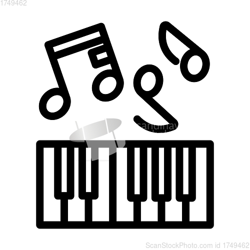 Image of Icon Of Piano Keyboard