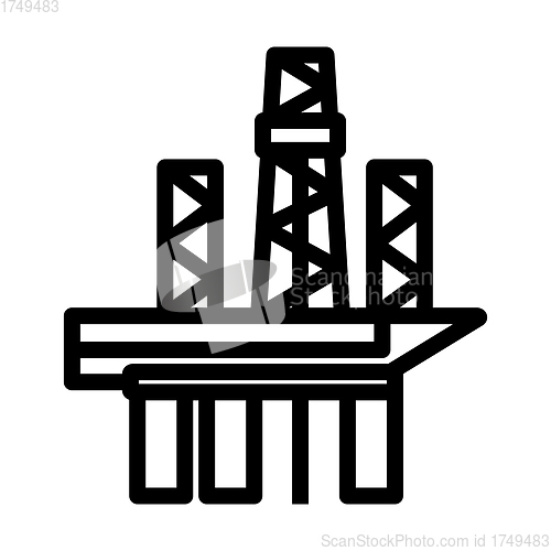 Image of Oil Sea Platform Icon