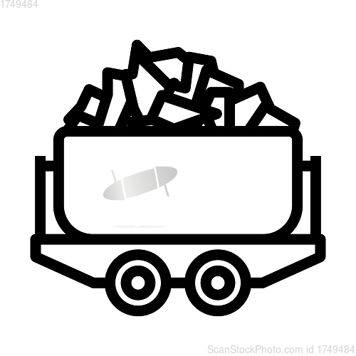 Image of Mine Coal Trolley Icon