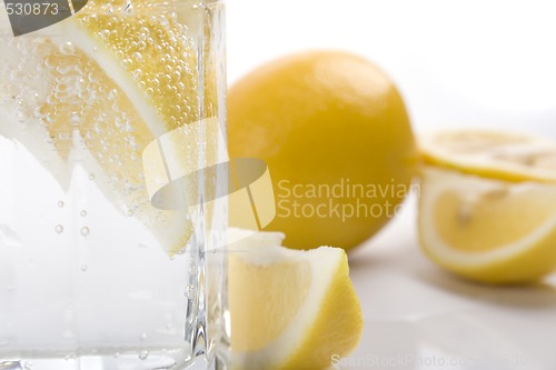 Image of soda water and lemon