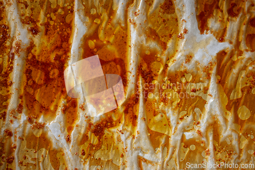 Image of used dirty paper after baking