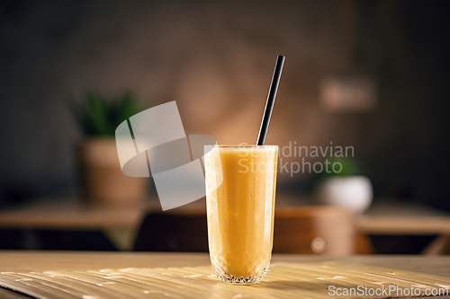 Image of Refreshing yellow smoothie