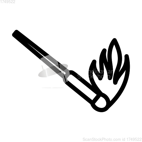 Image of Burning Matchstik Icon