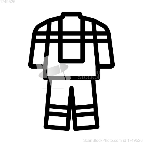 Image of Fire Service Uniform Icon