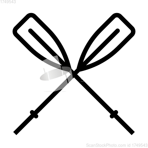 Image of Icon Of Boat Oars