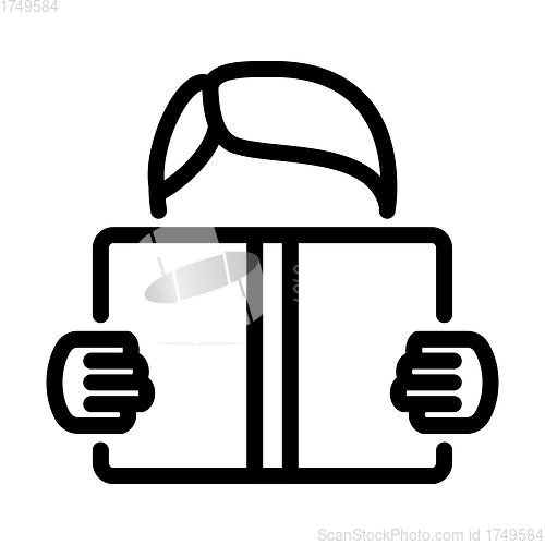 Image of Icon Of Boy Reading Book