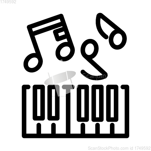 Image of Icon Of Piano Keyboard
