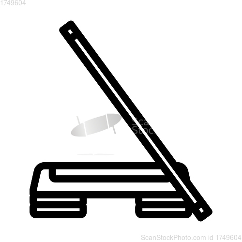 Image of Icon Of Step Board And Stick