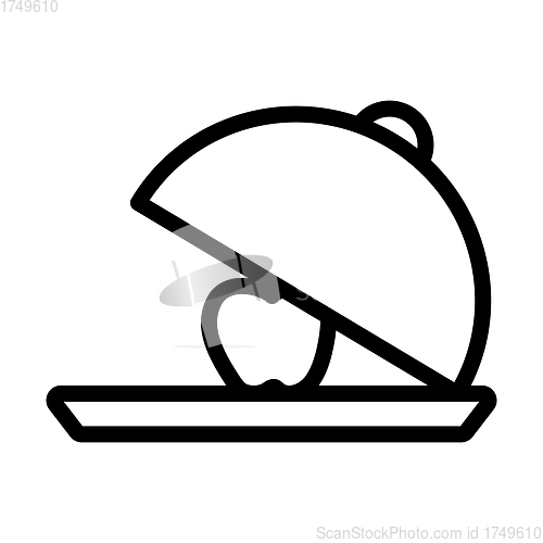 Image of Icon Of Apple Inside Cloche