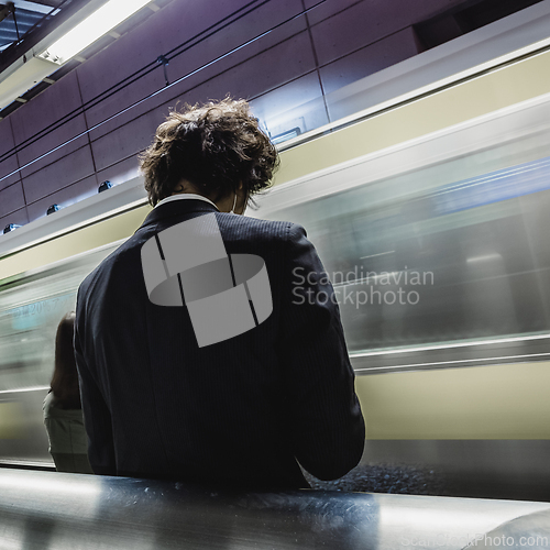 Image of Passengers traveling by Tokyo metro.