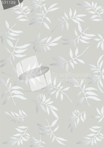 Image of Silver  floral  background