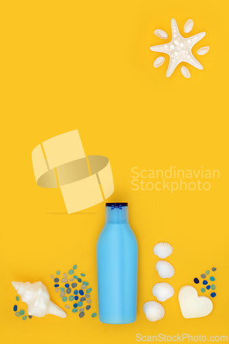 Image of Suntan Lotion for Summer Holiday Skincare Protection