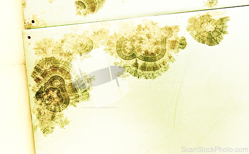 Image of Green-yellow-brown abstract graphic background. 