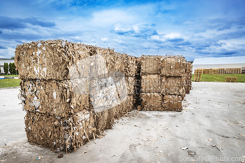 Image of Large pressed cardboard cubes