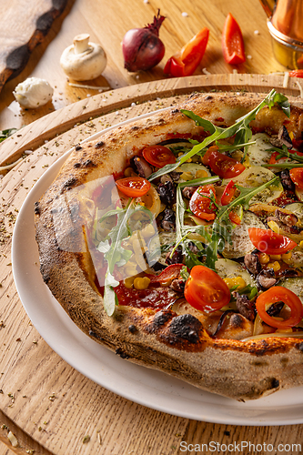 Image of Delicious vegetarian pizza