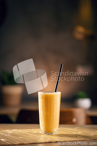 Image of Refreshing yellow smoothie