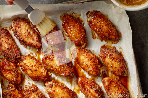 Image of baked crispy chicken wings
