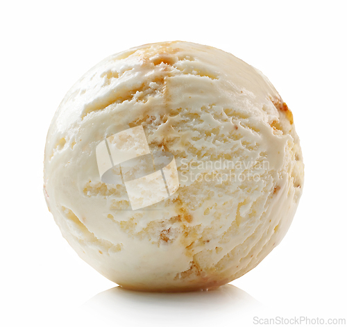 Image of maple syrup and walnut ice cream scoop 