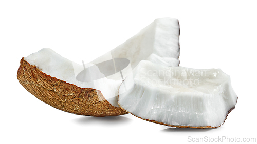 Image of pieces of coconut