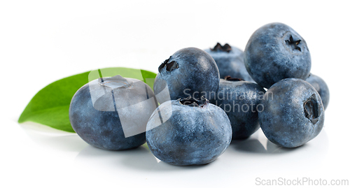 Image of fresh ripe blueberries
