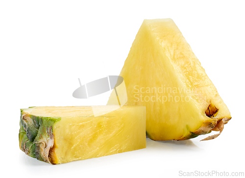 Image of fresh juicy pineapple pieces