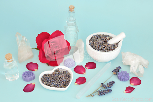 Image of Rose and Lavender Herb Adaptogen Anxiety Reducing Herbal Medicin