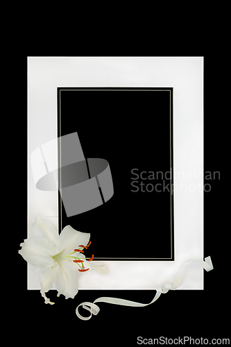 Image of In Deepest Sympathy Lily Flower Remembrance Card
