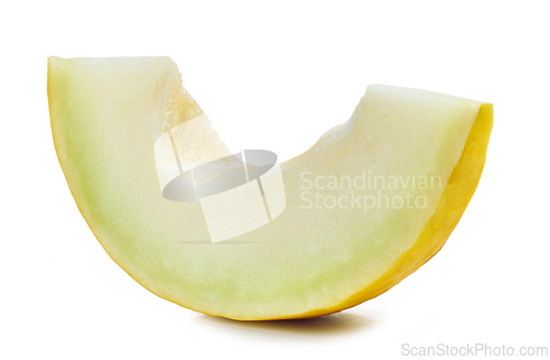 Image of cut of fresh ripe melon 