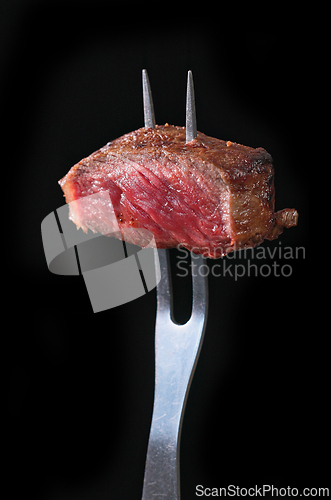 Image of Freshly grilled piece of beef steak 