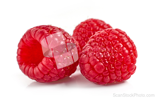 Image of fresh ripe raspberries