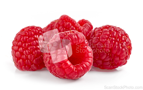Image of fresh ripe raspberries