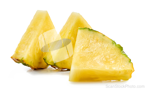 Image of fresh juicy pineapple pieces