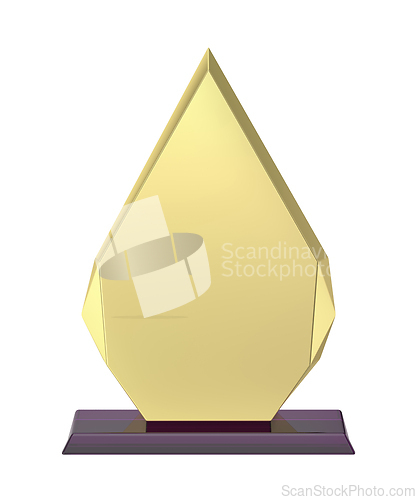 Image of Arrow shaped gold award
