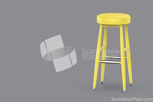 Image of Yellow bar stool