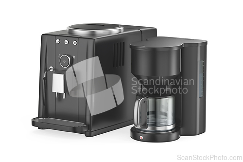 Image of Automatic espresso machine and filter coffee maker