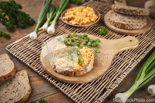 Image of Delicious homemade egg spread