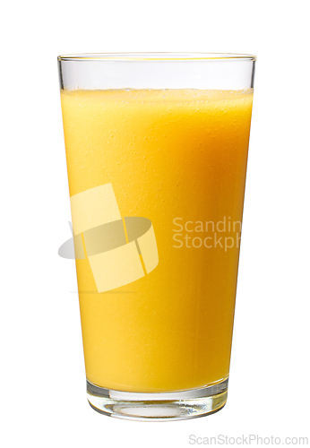 Image of glass of yellow smoothie